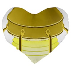 E8kogkcwqam3rmd Large 19  Premium Heart Shape Cushions from ArtsNow.com Back