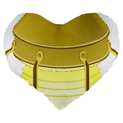 E8kogkcwqam3rmd Large 19  Premium Flano Heart Shape Cushions from ArtsNow.com Back