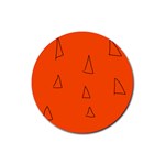 Drawing-1 Sketchpad Rubber Round Coaster (4 pack) 
