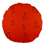 Drawing-1 Sketchpad Large 18  Premium Flano Round Cushions
