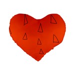 Drawing-1 Sketchpad Standard 16  Premium Flano Heart Shape Cushions