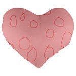 Drawing-2 Sketchpad Large 19  Premium Heart Shape Cushions