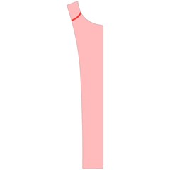 Drawing Button Placket Left