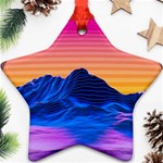 Outrun-vaporwave-hd-wallpaper-preview Ornament (Star)