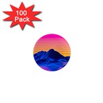 Outrun-vaporwave-hd-wallpaper-preview 1  Mini Magnets (100 pack) 