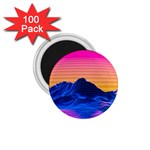 Outrun-vaporwave-hd-wallpaper-preview 1.75  Magnets (100 pack) 
