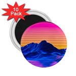 Outrun-vaporwave-hd-wallpaper-preview 2.25  Magnets (10 pack) 