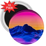 Outrun-vaporwave-hd-wallpaper-preview 3  Magnets (10 pack) 