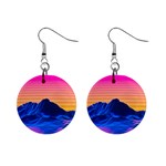 Outrun-vaporwave-hd-wallpaper-preview Mini Button Earrings