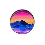 Outrun-vaporwave-hd-wallpaper-preview Hat Clip Ball Marker