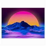 Outrun-vaporwave-hd-wallpaper-preview Large Glasses Cloth (2 Sides)