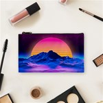 Outrun-vaporwave-hd-wallpaper-preview Cosmetic Bag (Small)