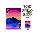 Outrun-vaporwave-hd-wallpaper-preview Playing Cards 54 Designs (Mini)