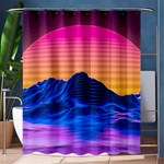 Outrun-vaporwave-hd-wallpaper-preview Shower Curtain 60  x 72  (Medium) 