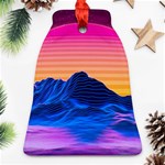 Outrun-vaporwave-hd-wallpaper-preview Bell Ornament (Two Sides)