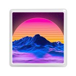 Outrun-vaporwave-hd-wallpaper-preview Memory Card Reader (Square)