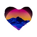 Outrun-vaporwave-hd-wallpaper-preview Standard 16  Premium Heart Shape Cushions