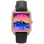 Outrun-vaporwave-hd-wallpaper-preview Rose Gold Leather Watch 