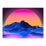 Outrun-vaporwave-hd-wallpaper-preview Double Sided Flano Blanket (Mini) 