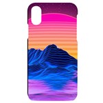 Outrun-vaporwave-hd-wallpaper-preview iPhone X/XS Black UV Print Case