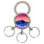 Outrun-vaporwave-hd-wallpaper-preview 3-Ring Key Chain