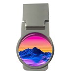 Outrun-vaporwave-hd-wallpaper-preview Money Clips (Round) 