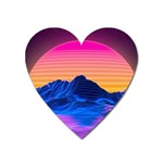 Outrun-vaporwave-hd-wallpaper-preview Heart Magnet