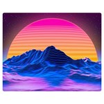 Outrun-vaporwave-hd-wallpaper-preview Double Sided Flano Blanket (Medium) 