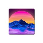 Outrun-vaporwave-hd-wallpaper-preview Square Magnet