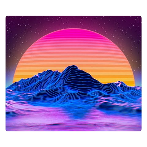 Outrun 50 x40  Blanket Front