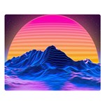 Outrun-vaporwave-hd-wallpaper-preview Double Sided Flano Blanket (Large) 