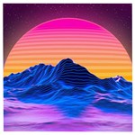 Outrun-vaporwave-hd-wallpaper-preview Wooden Puzzle Square