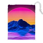 Outrun-vaporwave-hd-wallpaper-preview Drawstring Pouch (5XL)