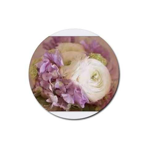 bouquet Rubber Coaster (Round) from ArtsNow.com Front