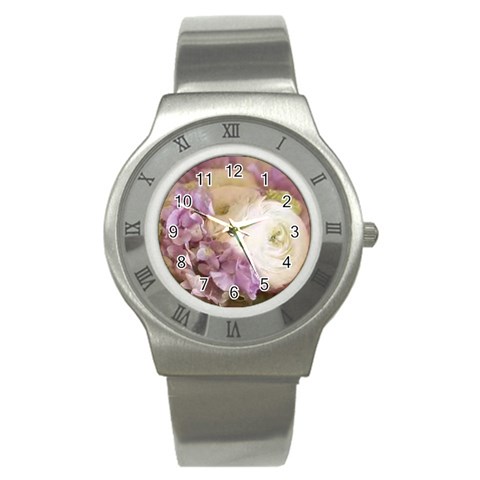 bouquet Stainless Steel Watch from ArtsNow.com Front