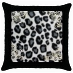 Pillow Happy Throw Pillow Case (Black)