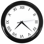 sunflower-line-drawing Wall Clock (Black)