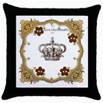 I Love GloryWealth Throw Pillow Case (Black)