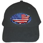 Usa-map-and-flag-on-cement-wall-texture-background-design-1591646654pet Black Cap