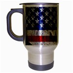 Usa-map-and-flag-on-cement-wall-texture-background-design-1591646654pet Travel Mug (Silver Gray)