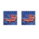 Usa-map-and-flag-on-cement-wall-texture-background-design-1591646654pet Cufflinks (Square)