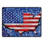 Usa-map-and-flag-on-cement-wall-texture-background-design-1591646654pet Fleece Blanket (Small)