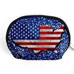 Usa-map-and-flag-on-cement-wall-texture-background-design-1591646654pet Accessory Pouch (Medium)