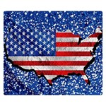 Usa-map-and-flag-on-cement-wall-texture-background-design-1591646654pet Double Sided Flano Blanket (Small) 