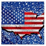 Usa-map-and-flag-on-cement-wall-texture-background-design-1591646654pet Large Satin Scarf (Square)