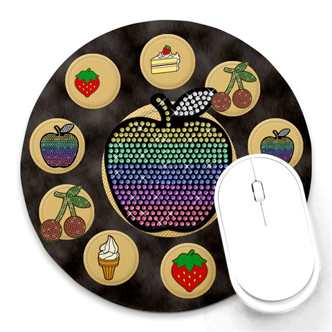 Round Mousepad and Placemat from ArtsNow.com Front