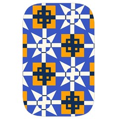 Shapes on a blue background                                                        Waist Pouch (Large) from ArtsNow.com Back