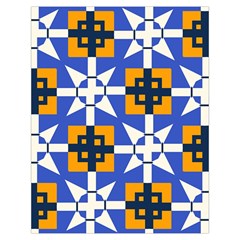 Shapes on a blue background                                                        Toiletries Pouch from ArtsNow.com Back
