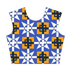 Shapes on a blue background                                                           Cotton Crop Top from ArtsNow.com Front
