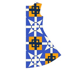 Shapes on a blue background                                                               Short Sleeve V Back Right